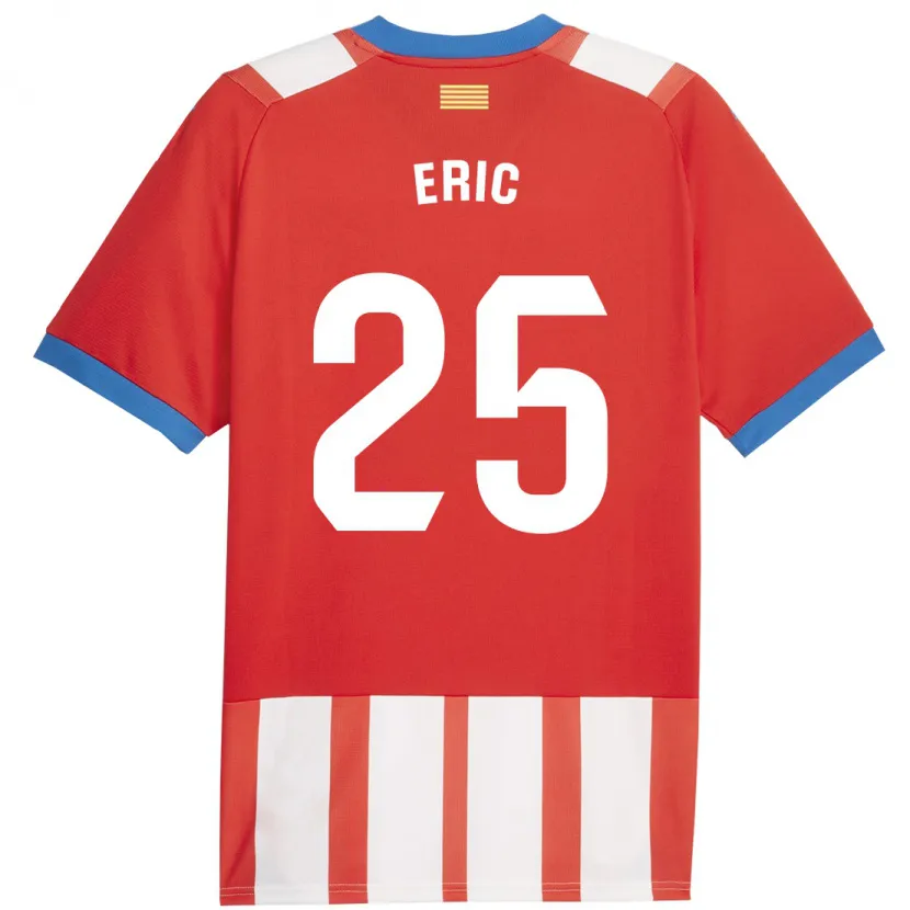 Danxen Niño Camiseta Eric García #25 Rojo Blanco 1ª Equipación 2023/24 La Camisa