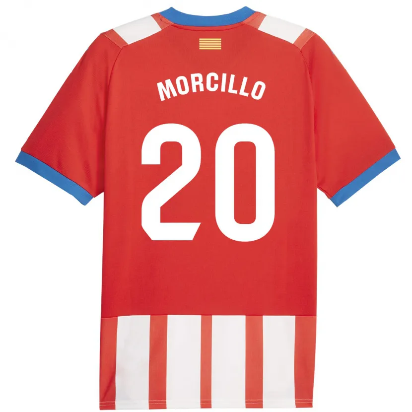 Danxen Niño Camiseta Luis Morcillo #20 Rojo Blanco 1ª Equipación 2023/24 La Camisa