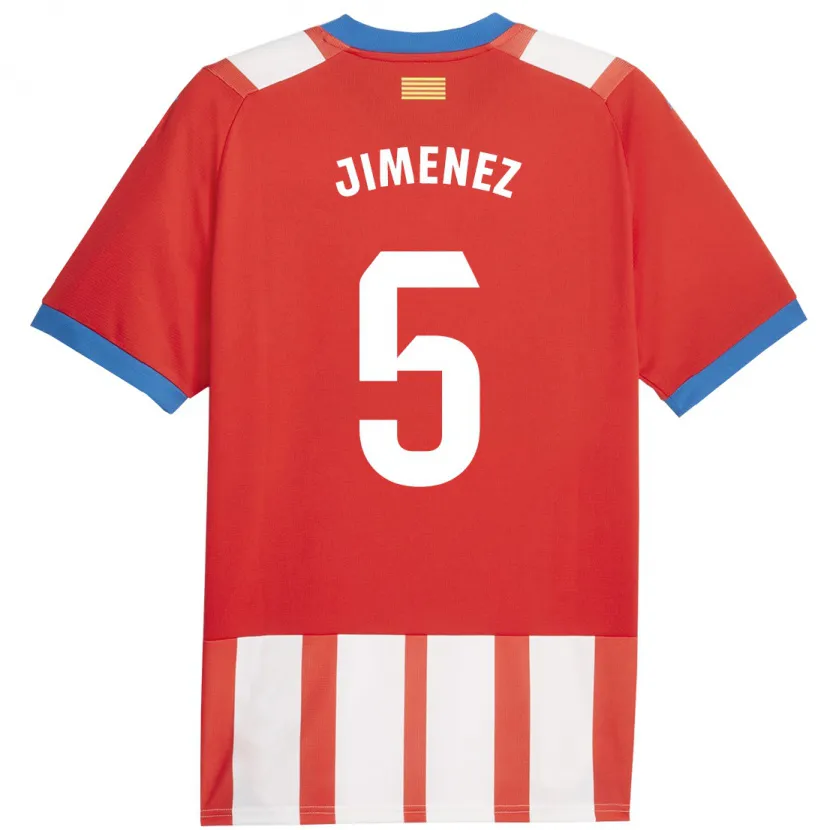 Danxen Niño Camiseta Ángela Jiménez #5 Rojo Blanco 1ª Equipación 2023/24 La Camisa