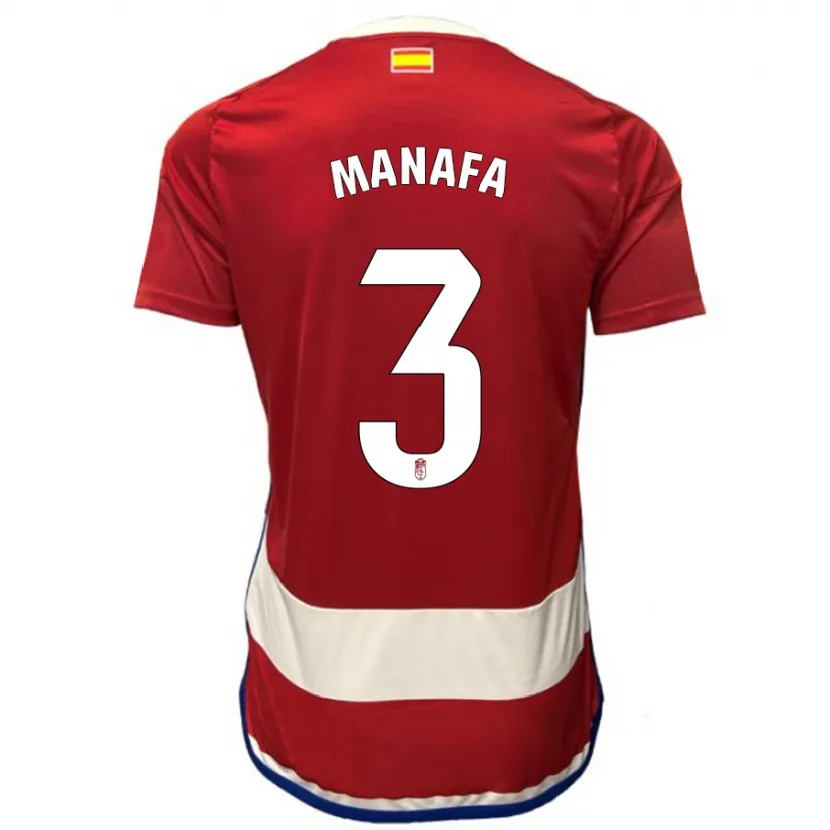 Danxen Niño Camiseta Wilson Manafá #3 Rojo 1ª Equipación 2023/24 La Camisa