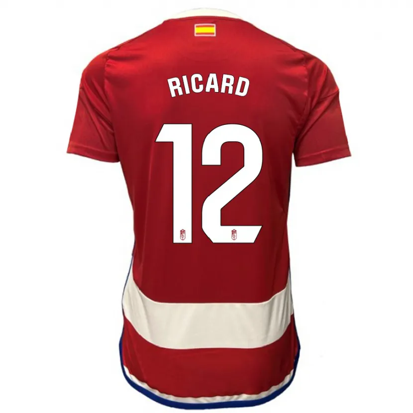 Danxen Niño Camiseta Ricard Sánchez #12 Rojo 1ª Equipación 2023/24 La Camisa