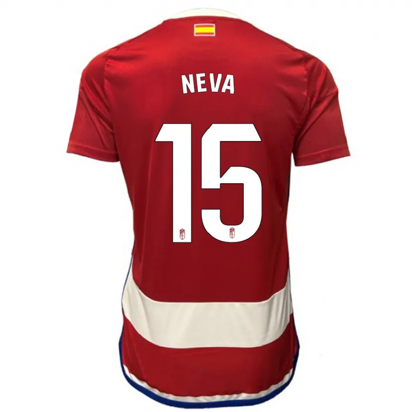 Danxen Niño Camiseta Carlos Neva #15 Rojo 1ª Equipación 2023/24 La Camisa