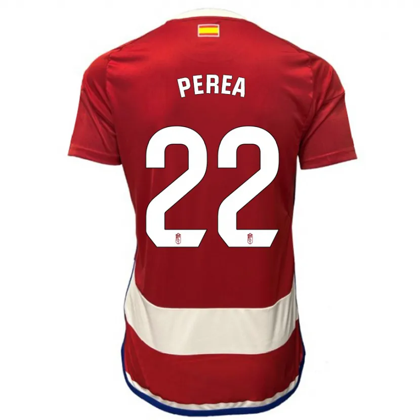 Danxen Niño Camiseta Alberto Perea #22 Rojo 1ª Equipación 2023/24 La Camisa