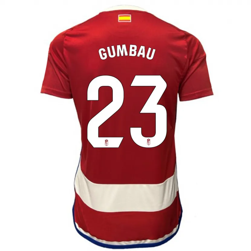 Danxen Niño Camiseta Gerard Gumbau #23 Rojo 1ª Equipación 2023/24 La Camisa