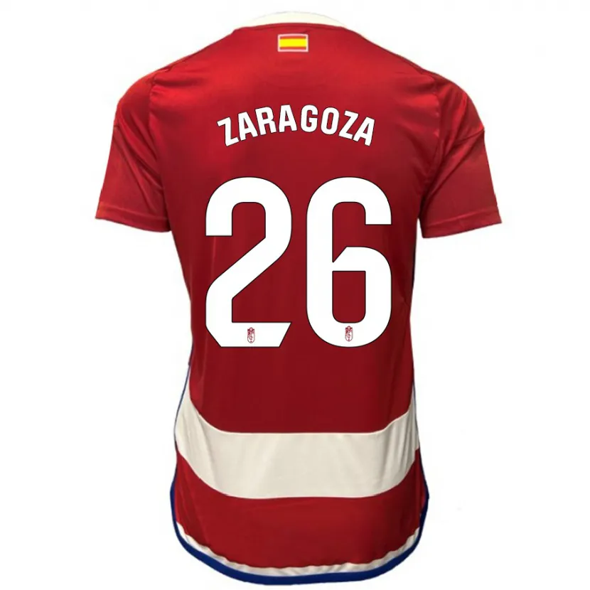 Danxen Niño Camiseta Bryan Zaragoza #26 Rojo 1ª Equipación 2023/24 La Camisa