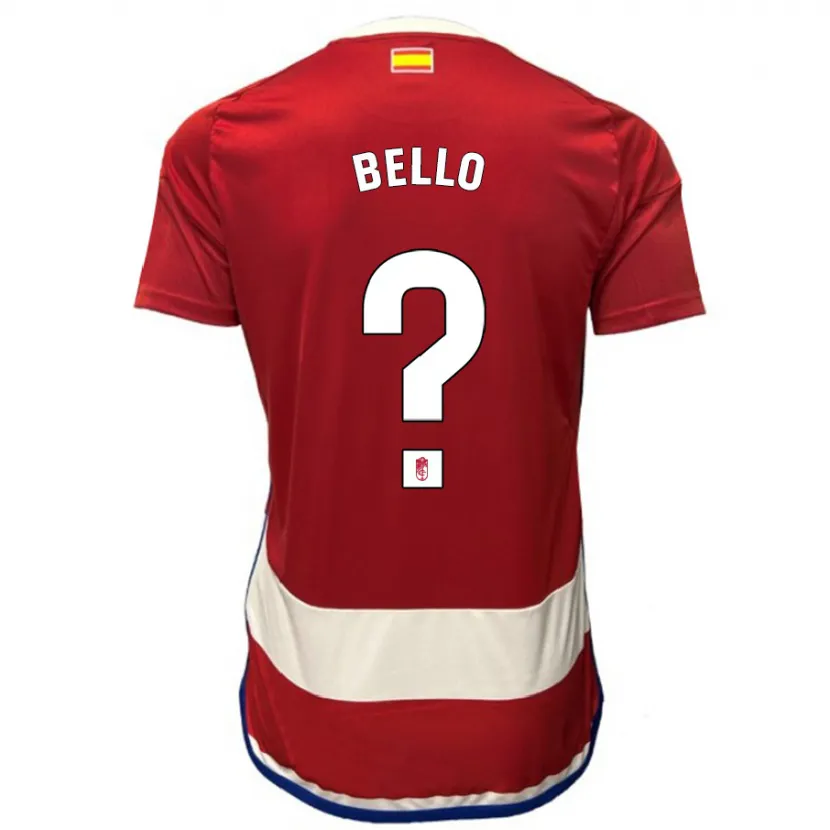 Danxen Niño Camiseta Eghosa Augustine Bello #0 Rojo 1ª Equipación 2023/24 La Camisa