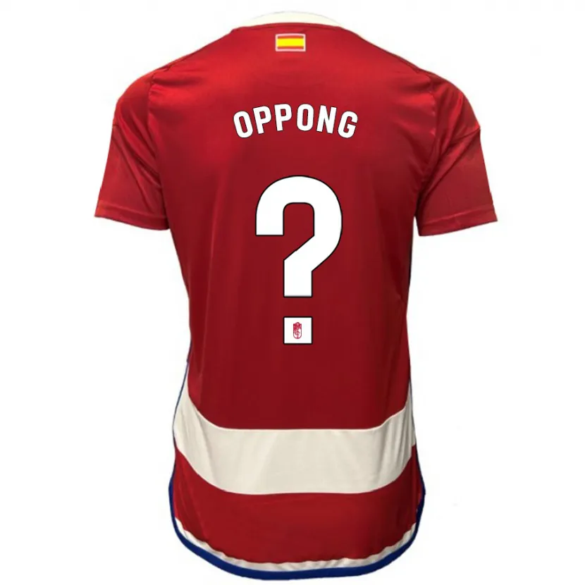 Danxen Niño Camiseta Oscar Naasei Oppong #0 Rojo 1ª Equipación 2023/24 La Camisa