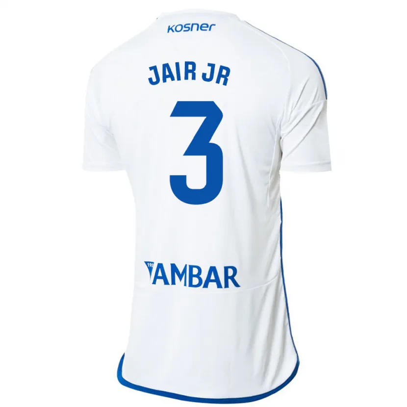 Danxen Niño Camiseta Jair Amador #3 Blanco 1ª Equipación 2023/24 La Camisa