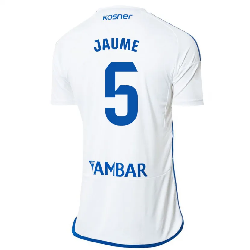 Danxen Niño Camiseta Jaume Grau #5 Blanco 1ª Equipación 2023/24 La Camisa