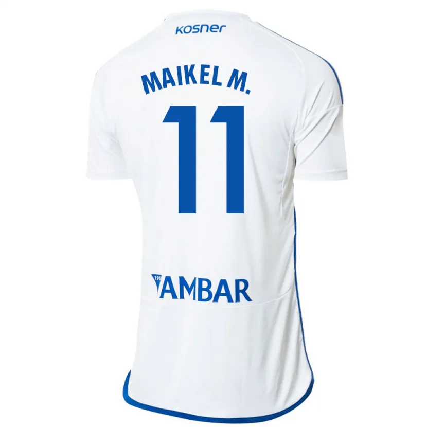 Danxen Niño Camiseta Maikel Mesa #11 Blanco 1ª Equipación 2023/24 La Camisa