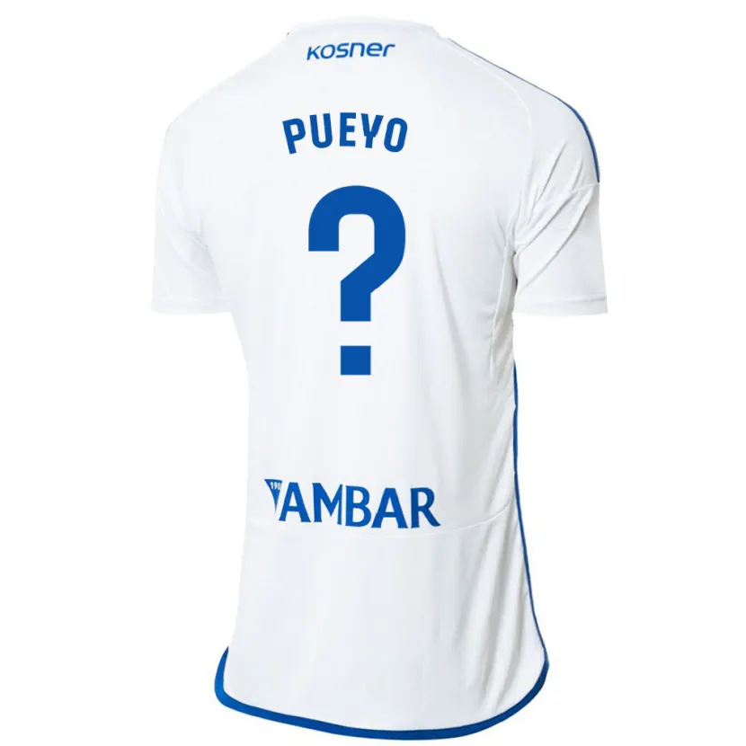 Danxen Niño Camiseta Alejandro Monserrate Pueyo #0 Blanco 1ª Equipación 2023/24 La Camisa