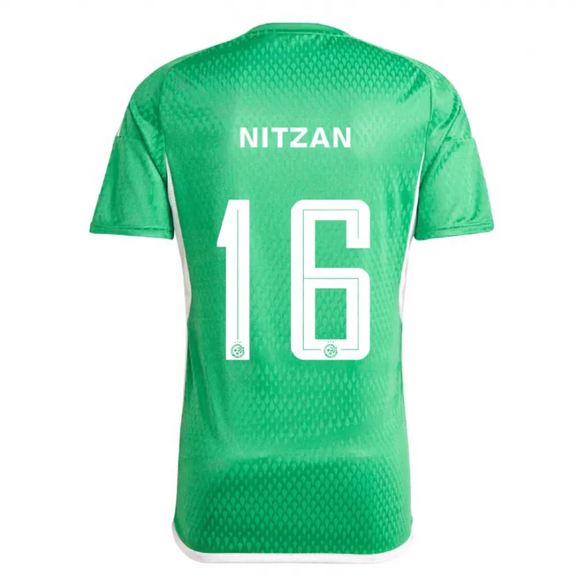 Danxen Niño Camiseta Itamar Nitzan #16 Blanco Azul 1ª Equipación 2023/24 La Camisa