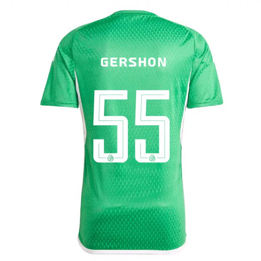 Danxen Niño Camiseta Rami Gershon #55 Blanco Azul 1ª Equipación 2023/24 La Camisa