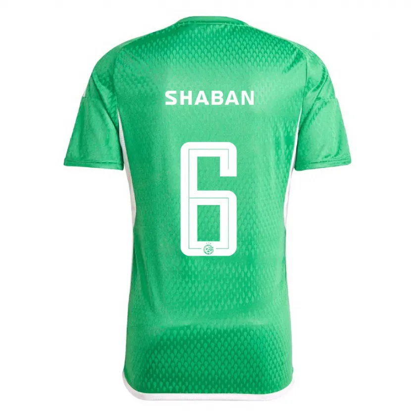 Danxen Niño Camiseta Loay Shaban #6 Blanco Azul 1ª Equipación 2023/24 La Camisa