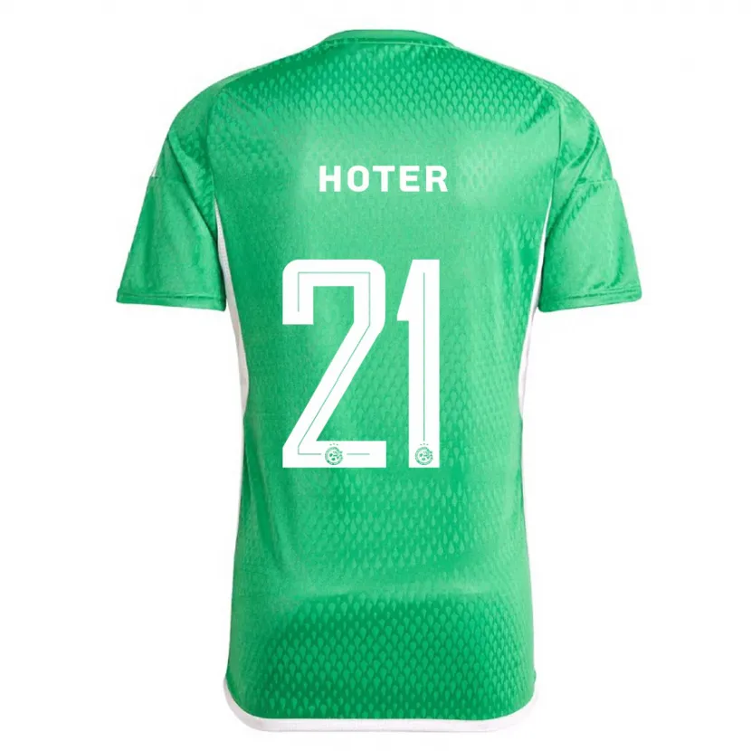 Danxen Niño Camiseta Tavor Hoter #21 Blanco Azul 1ª Equipación 2023/24 La Camisa