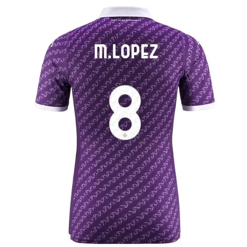 Danxen Niño Camiseta Maxime López #8 Violeta 1ª Equipación 2023/24 La Camisa