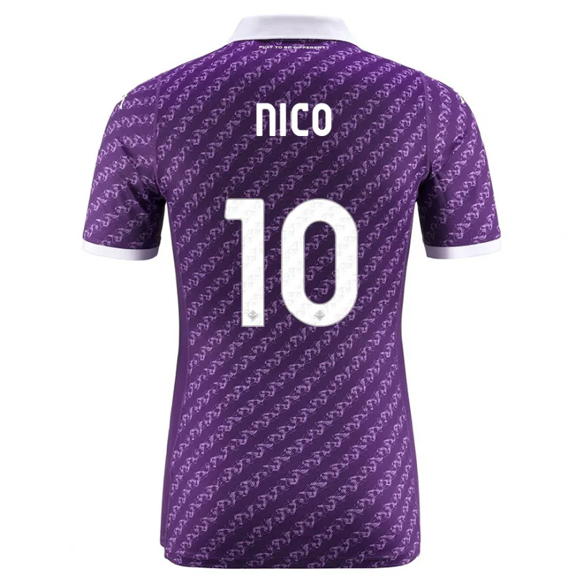 Danxen Niño Camiseta Nicolás González #10 Violeta 1ª Equipación 2023/24 La Camisa