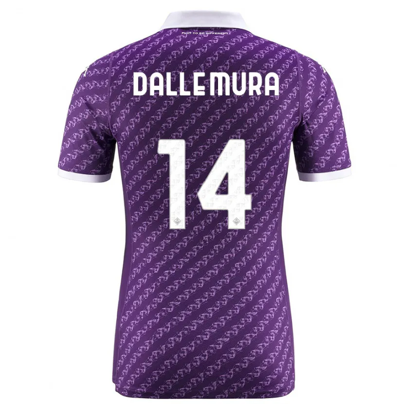 Danxen Niño Camiseta Christian Dalle Mura #14 Violeta 1ª Equipación 2023/24 La Camisa