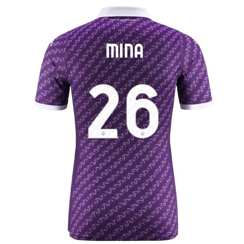 Danxen Niño Camiseta Yerry Mina #26 Violeta 1ª Equipación 2023/24 La Camisa