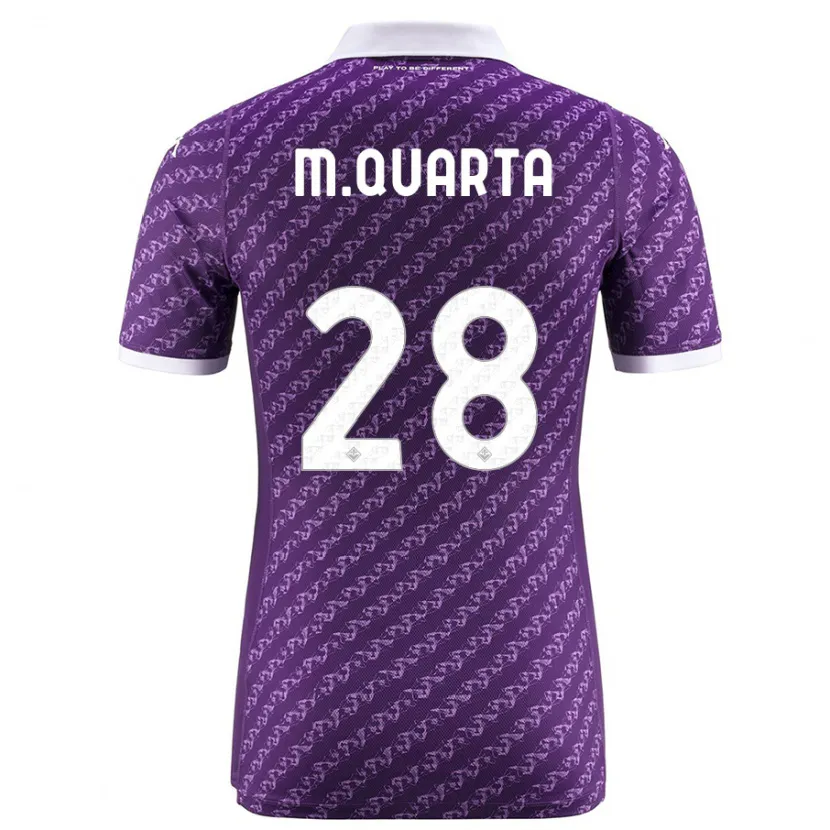 Danxen Niño Camiseta Lucas Martínez Quarta #28 Violeta 1ª Equipación 2023/24 La Camisa