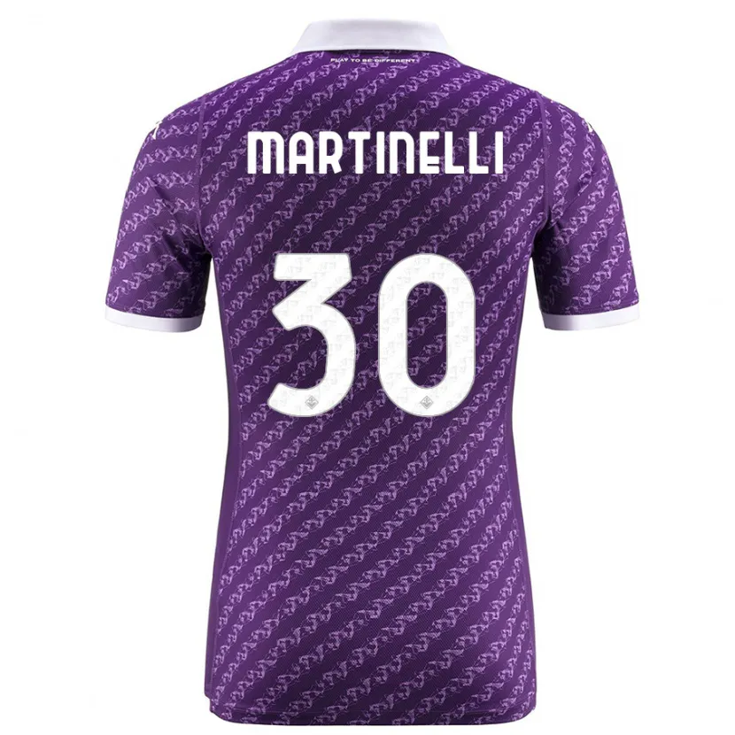 Danxen Niño Camiseta Tommaso Martinelli #30 Violeta 1ª Equipación 2023/24 La Camisa