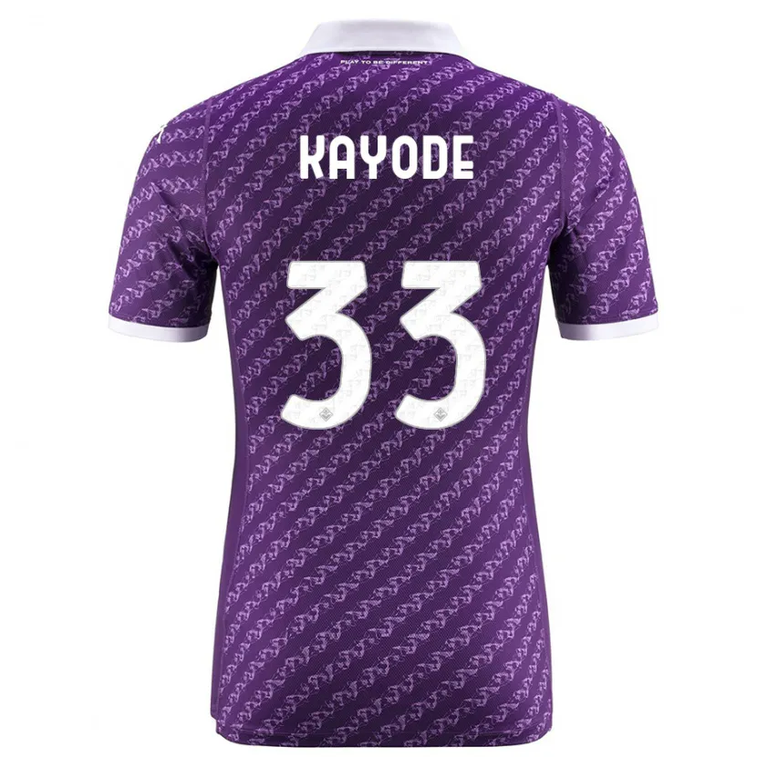 Danxen Niño Camiseta Michael Kayode #33 Violeta 1ª Equipación 2023/24 La Camisa