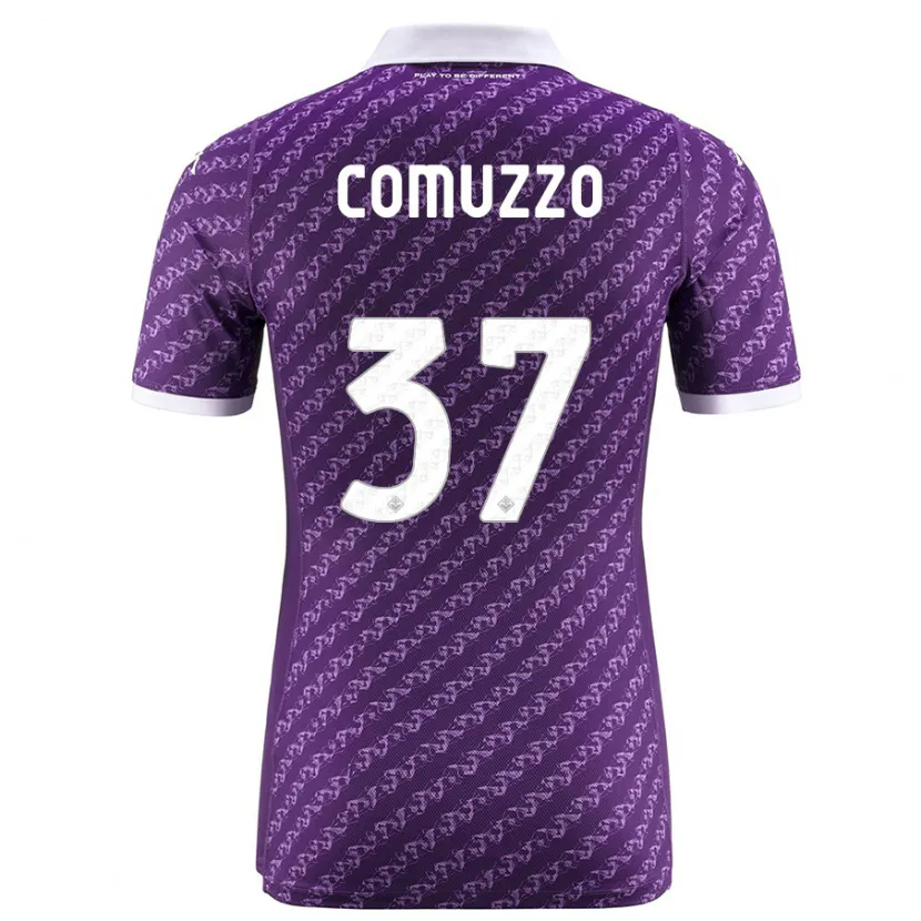 Danxen Niño Camiseta Pietro Comuzzo #37 Violeta 1ª Equipación 2023/24 La Camisa