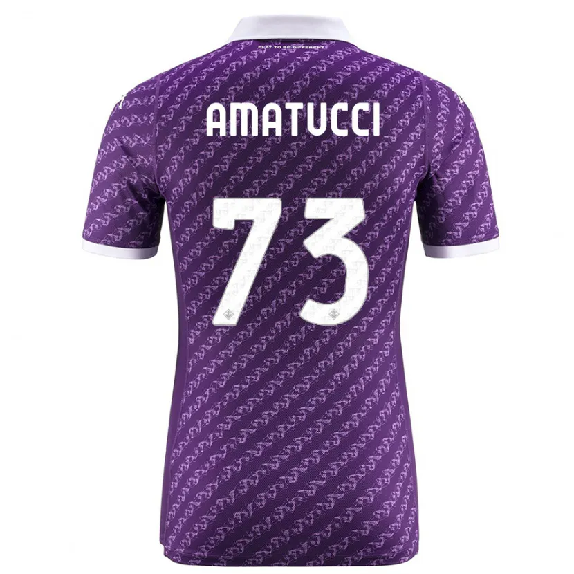 Danxen Niño Camiseta Lorenzo Amatucci #73 Violeta 1ª Equipación 2023/24 La Camisa