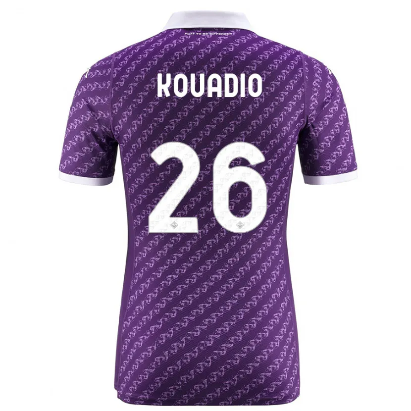 Danxen Niño Camiseta Eddy Kouadio #26 Violeta 1ª Equipación 2023/24 La Camisa