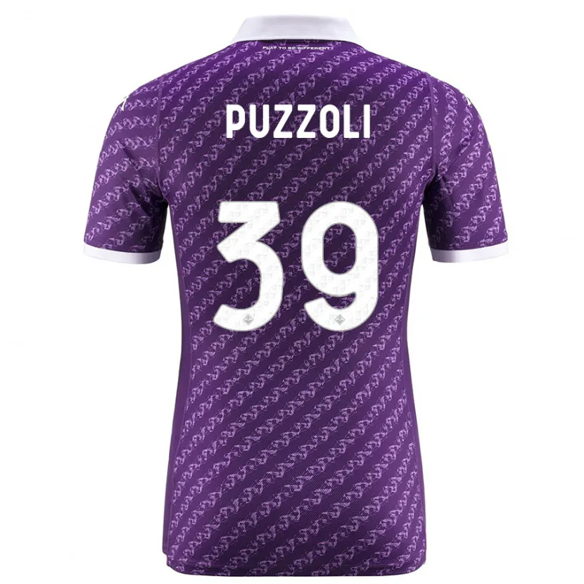 Danxen Niño Camiseta Giorgio Puzzoli #39 Violeta 1ª Equipación 2023/24 La Camisa