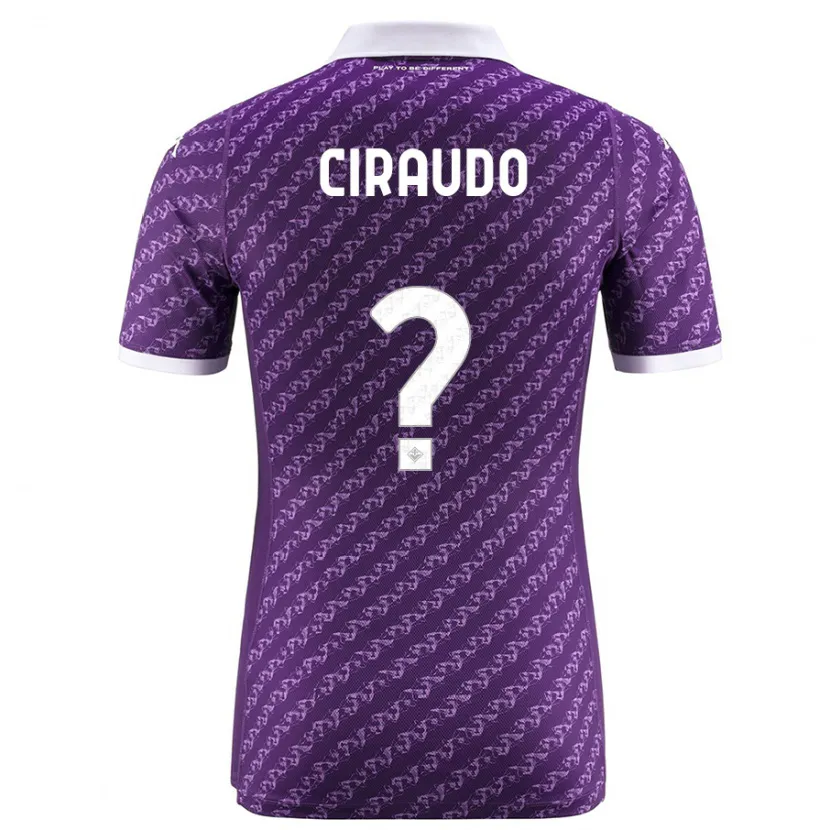 Danxen Niño Camiseta Alessio Ciraudo #0 Violeta 1ª Equipación 2023/24 La Camisa