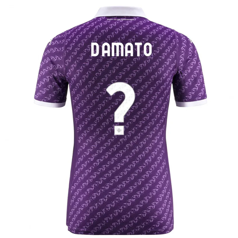 Danxen Niño Camiseta Gabriele D'amato #0 Violeta 1ª Equipación 2023/24 La Camisa