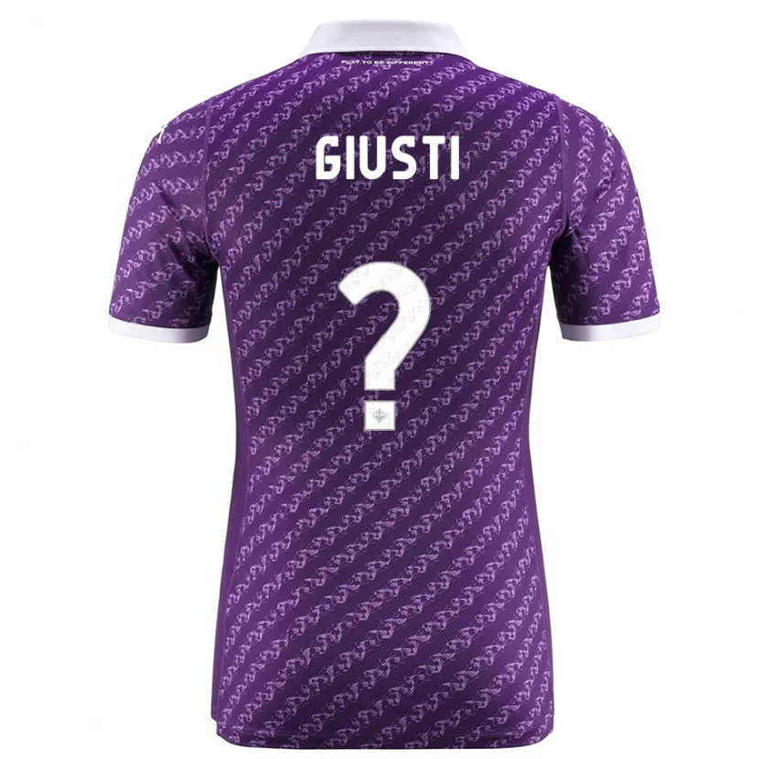 Danxen Niño Camiseta Edoardo Giusti #0 Violeta 1ª Equipación 2023/24 La Camisa