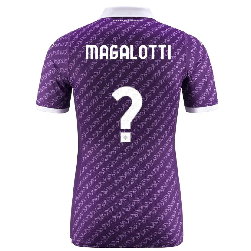 Danxen Niño Camiseta Mattia Magalotti #0 Violeta 1ª Equipación 2023/24 La Camisa