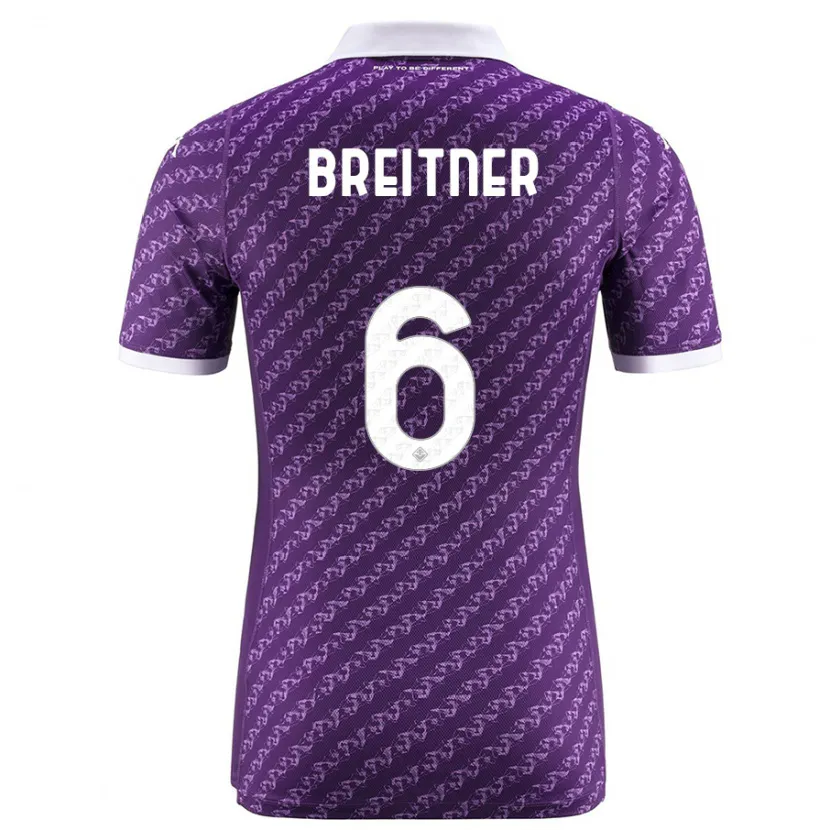 Danxen Niño Camiseta Stephanie Breitner #6 Violeta 1ª Equipación 2023/24 La Camisa