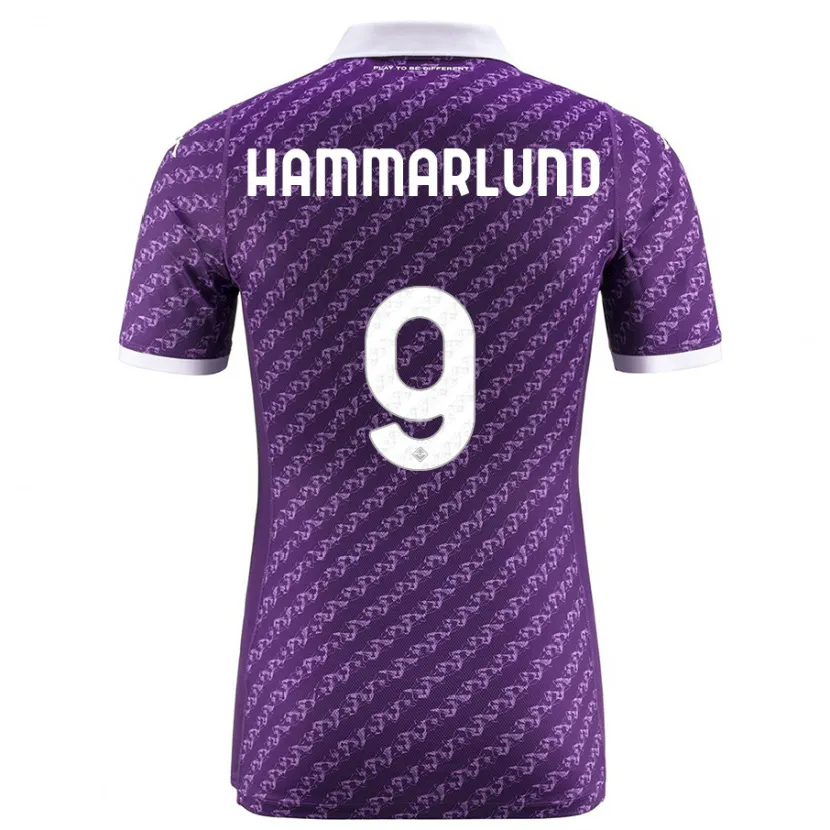 Danxen Niño Camiseta Pauline Hammarlund #9 Violeta 1ª Equipación 2023/24 La Camisa