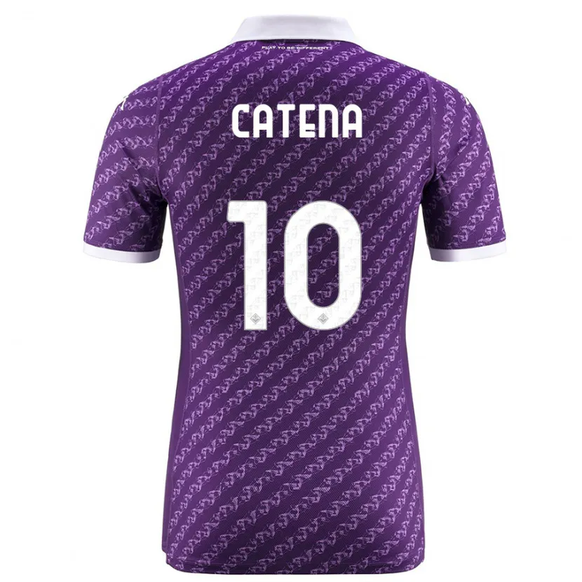 Danxen Niño Camiseta Michaela Catena #10 Violeta 1ª Equipación 2023/24 La Camisa