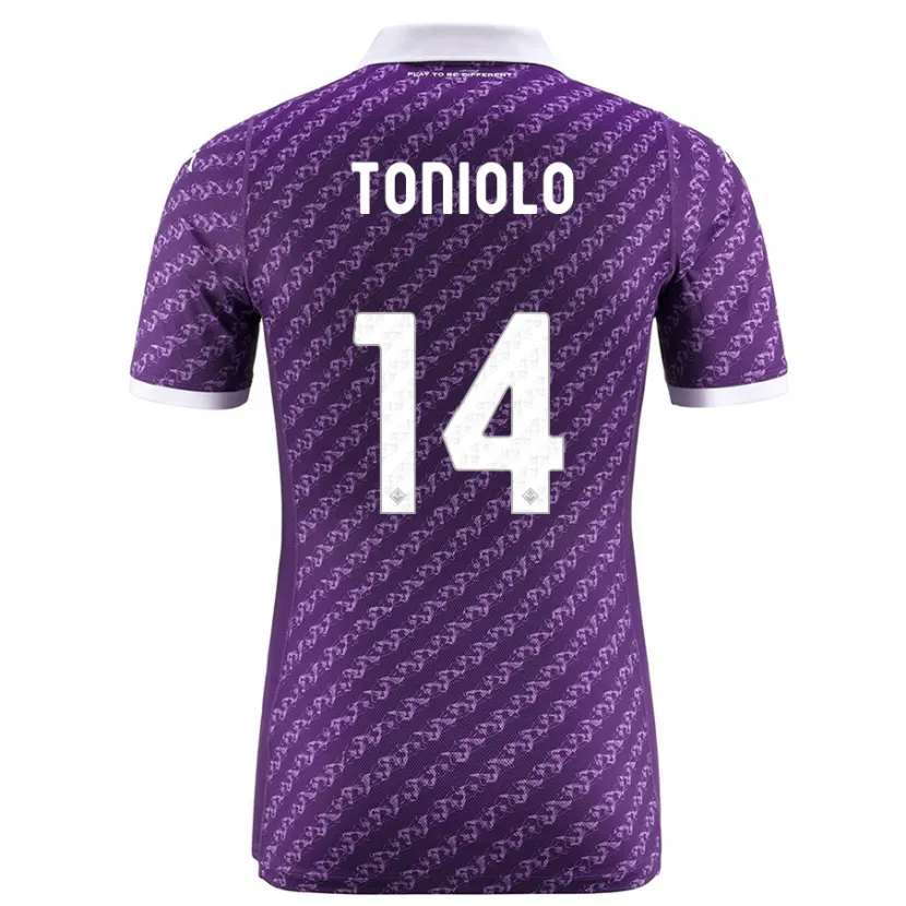 Danxen Niño Camiseta Martina Toniolo #14 Violeta 1ª Equipación 2023/24 La Camisa