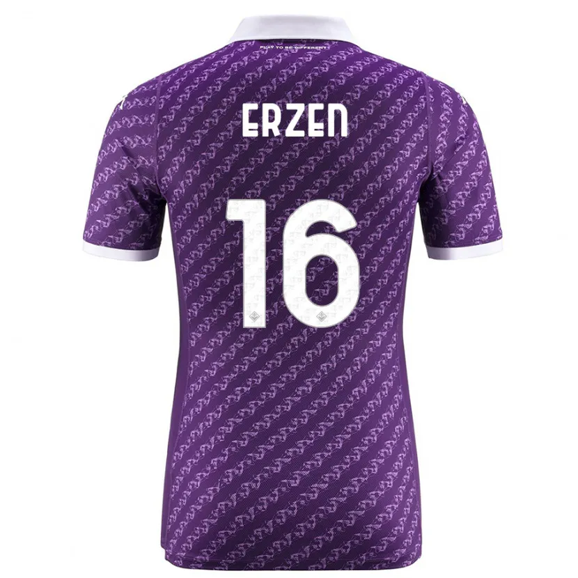 Danxen Niño Camiseta Kaja Eržen #16 Violeta 1ª Equipación 2023/24 La Camisa