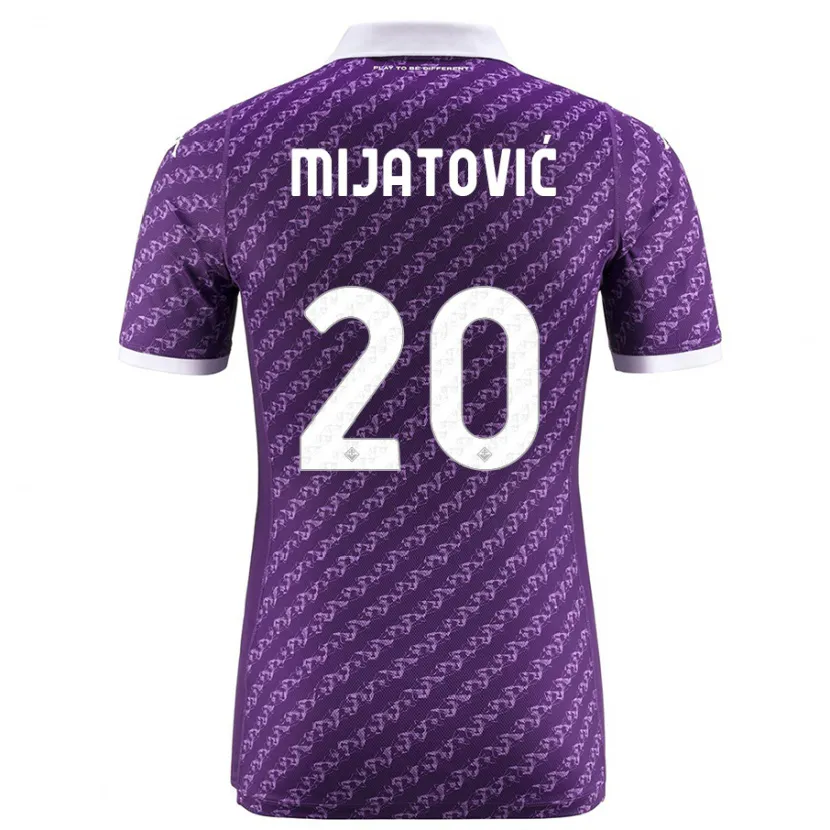 Danxen Niño Camiseta Milica Mijatović #20 Violeta 1ª Equipación 2023/24 La Camisa