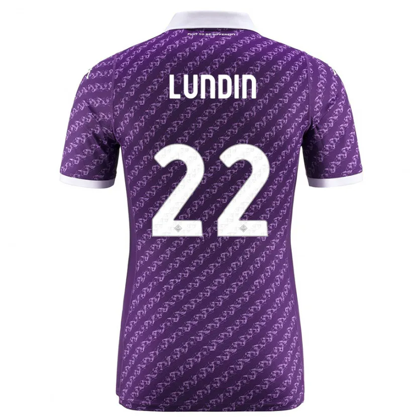 Danxen Niño Camiseta Karin Lundin #22 Violeta 1ª Equipación 2023/24 La Camisa