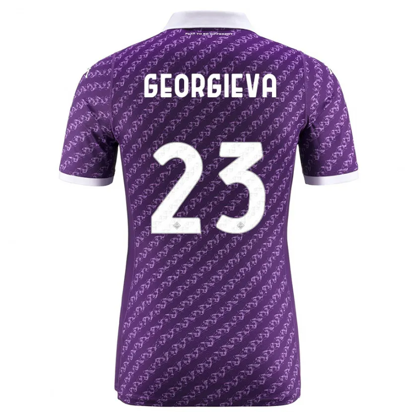 Danxen Niño Camiseta Marina Georgieva #23 Violeta 1ª Equipación 2023/24 La Camisa