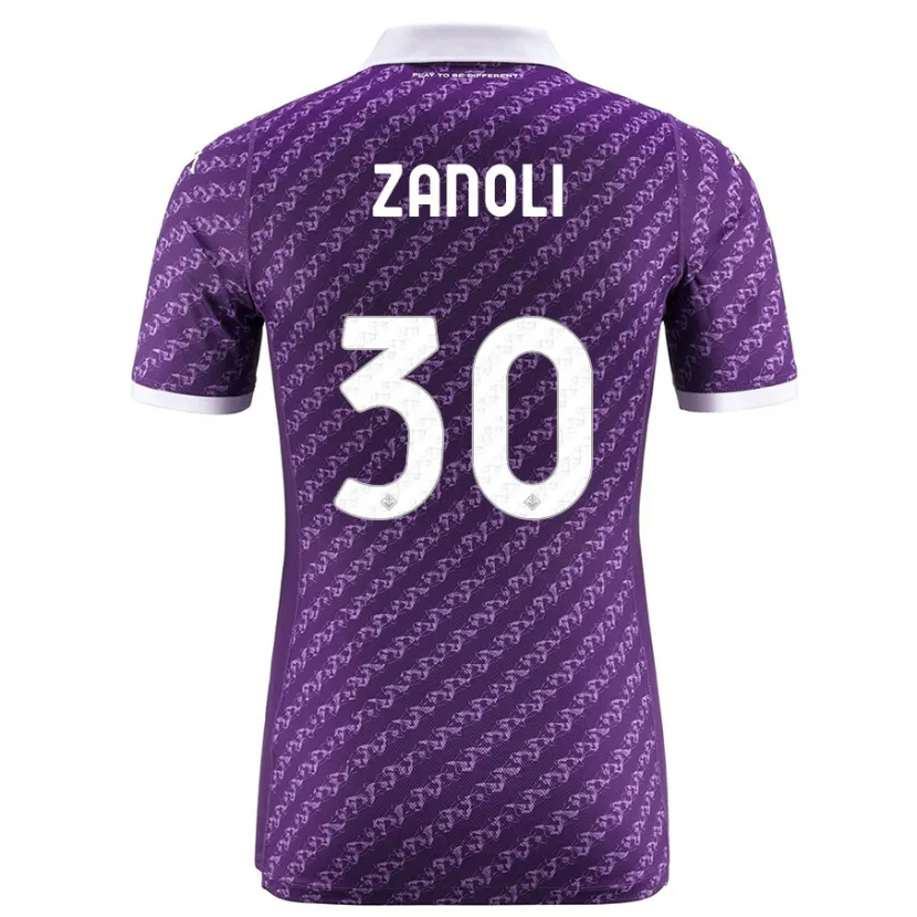 Danxen Niño Camiseta Martina Zanoli #30 Violeta 1ª Equipación 2023/24 La Camisa