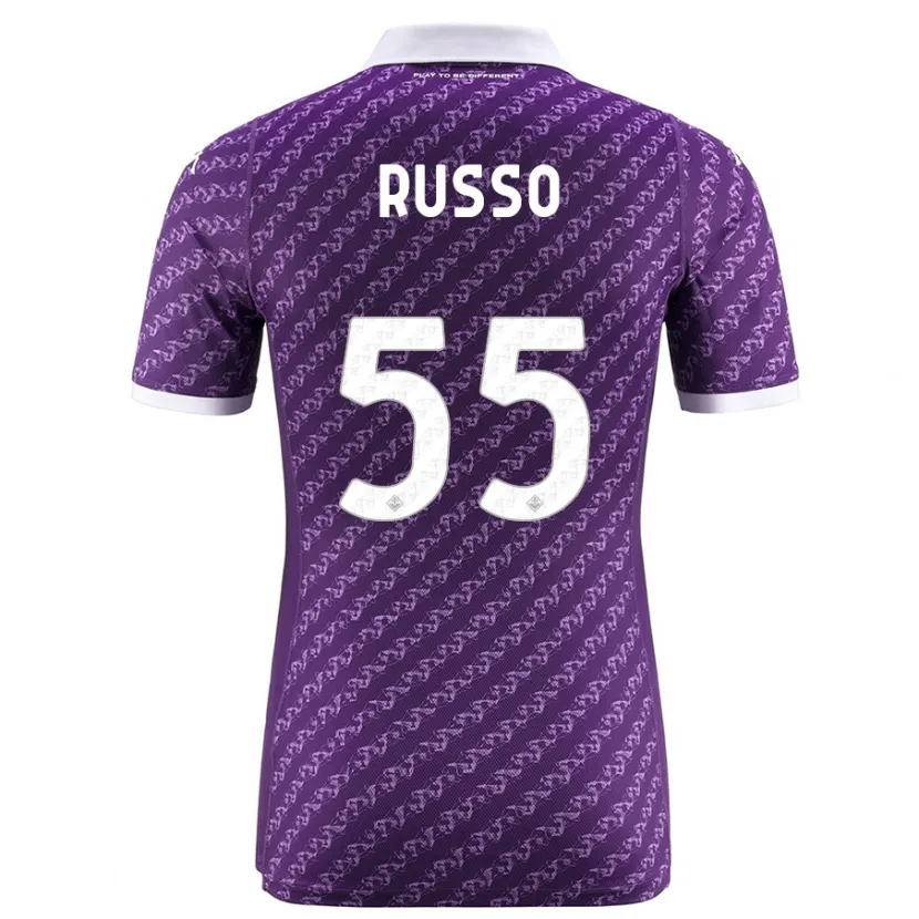 Danxen Niño Camiseta Federica Russo #55 Violeta 1ª Equipación 2023/24 La Camisa