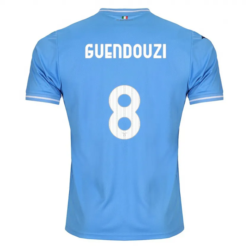 Danxen Niño Camiseta Mattéo Guendouzi #8 Azul 1ª Equipación 2023/24 La Camisa