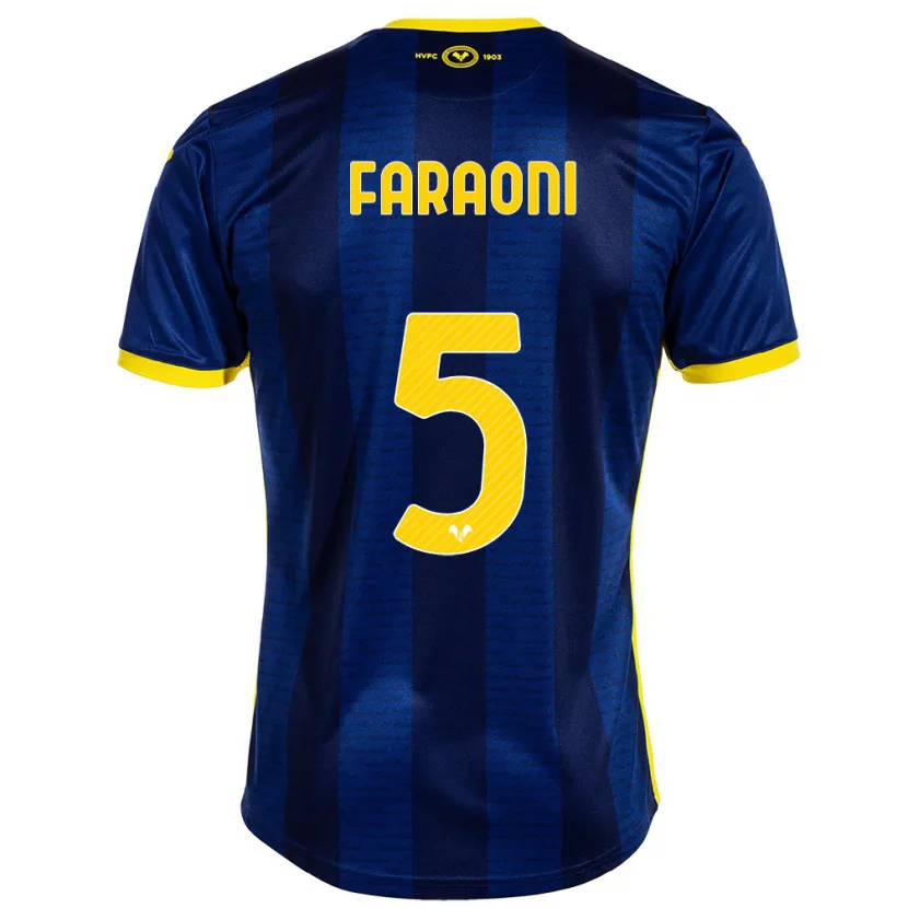 Danxen Niño Camiseta Davide Faraoni #5 Armada 1ª Equipación 2023/24 La Camisa