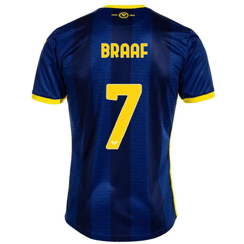 Danxen Niño Camiseta Jayden Braaf #7 Armada 1ª Equipación 2023/24 La Camisa