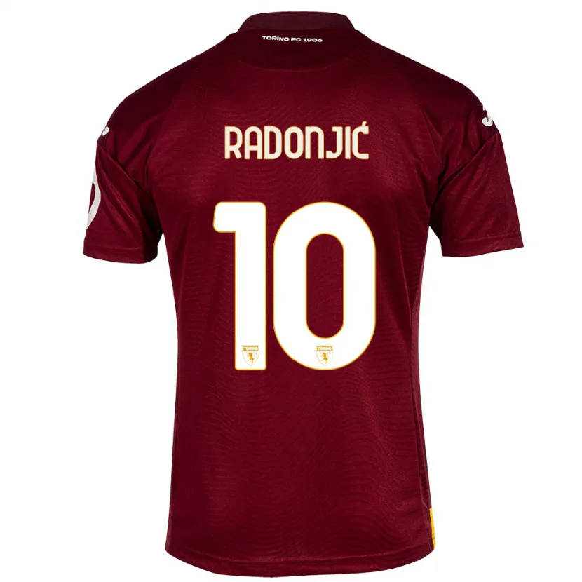 Danxen Niño Camiseta Nemanja Radonjić #10 Rojo Oscuro 1ª Equipación 2023/24 La Camisa