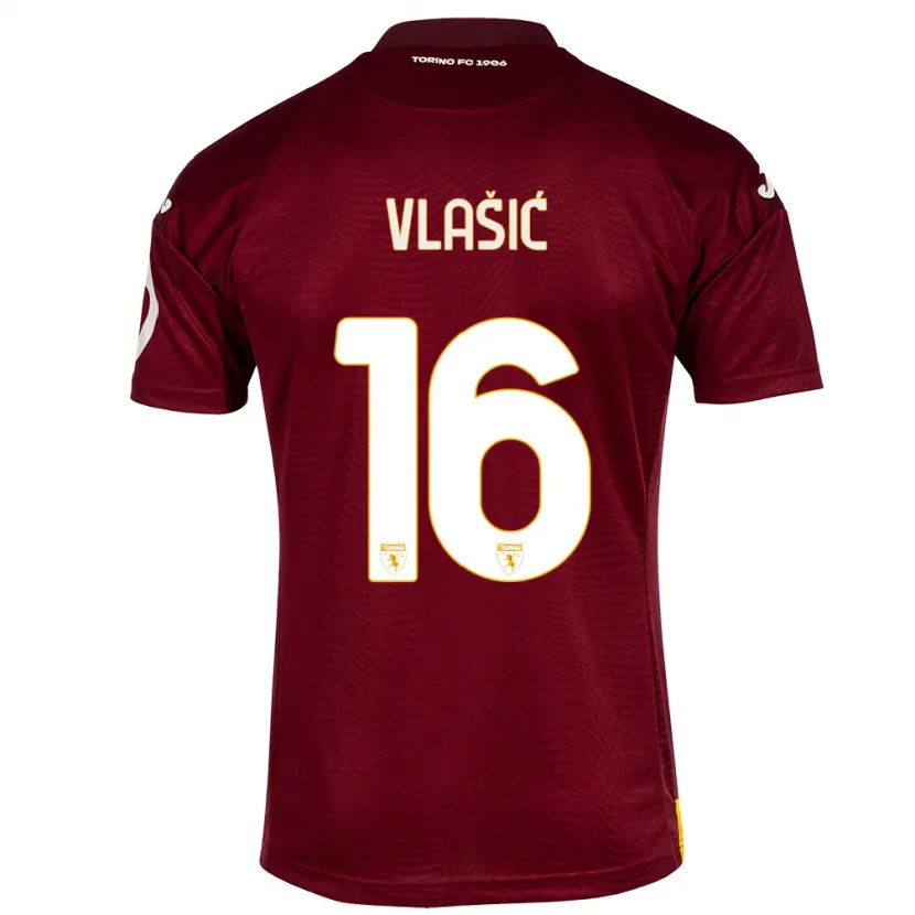 Danxen Niño Camiseta Nikola Vlašić #16 Rojo Oscuro 1ª Equipación 2023/24 La Camisa