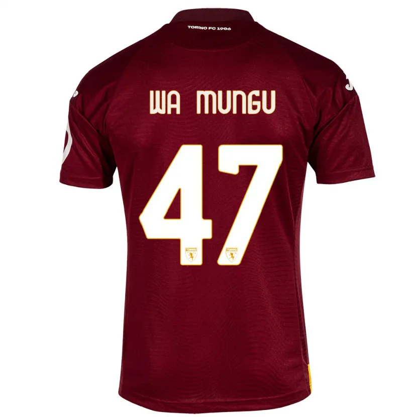 Danxen Niño Camiseta Vimoj Muntu Wa Mungu #47 Rojo Oscuro 1ª Equipación 2023/24 La Camisa